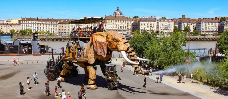 photo aérienne de Nantes